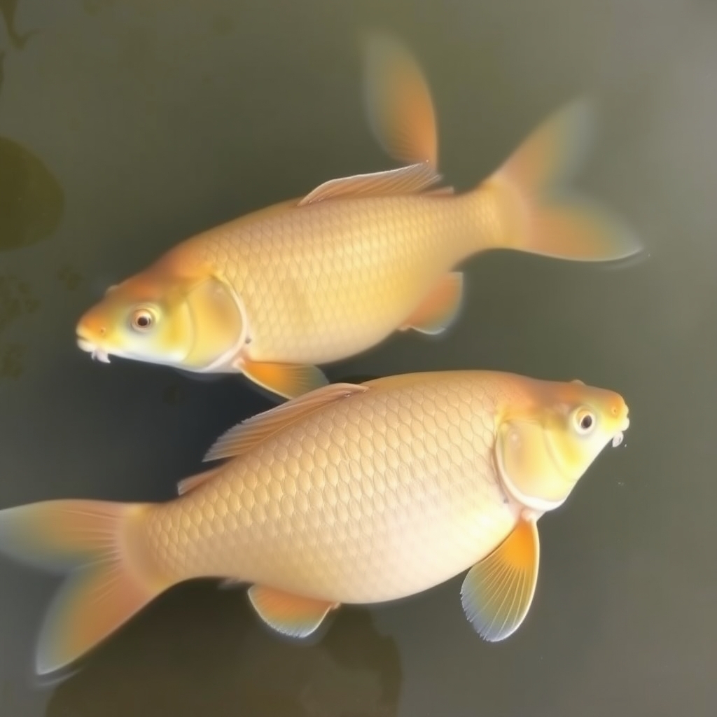 Ikan mas jantan dan betina dapat dibedakan dari bentuk tubuh dan siripnya